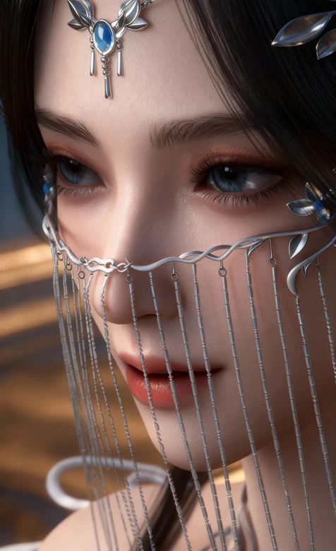 国风写实古风女子·安妙依·银饰流苏 高人气古风壁纸