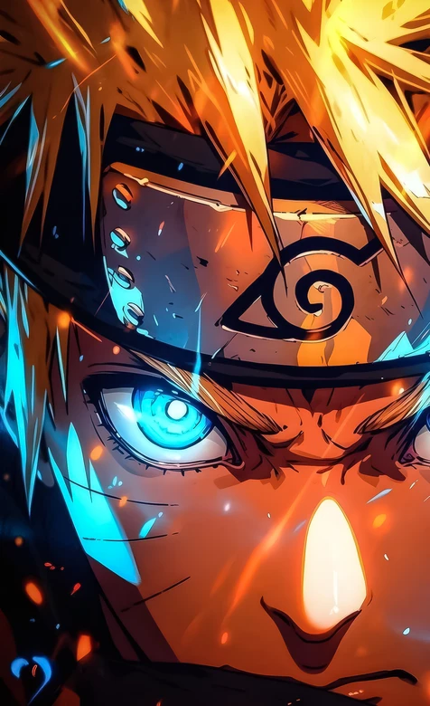 漩涡鸣人·湛蓝眼眸 热血动漫风 火影忍者热血壁纸