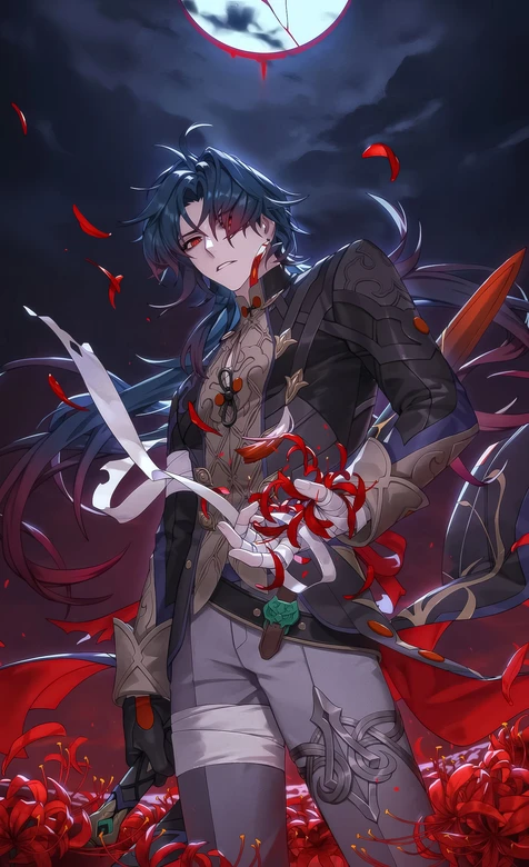 刃·血月彼岸花 暗黑国风（崩坏：星穹铁道）手机壁纸