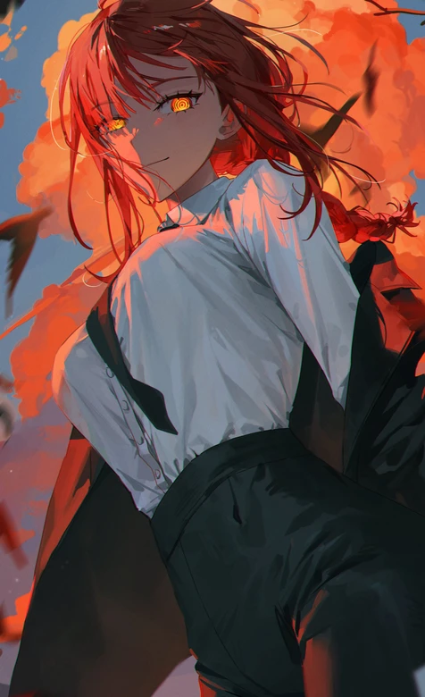 玛奇玛·螺旋眼支配感 二次元暗黑风《电锯人》高人气动漫壁纸