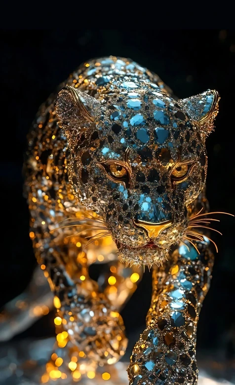 珠宝豹·奢华3D质感 高端视觉手机壁纸优选