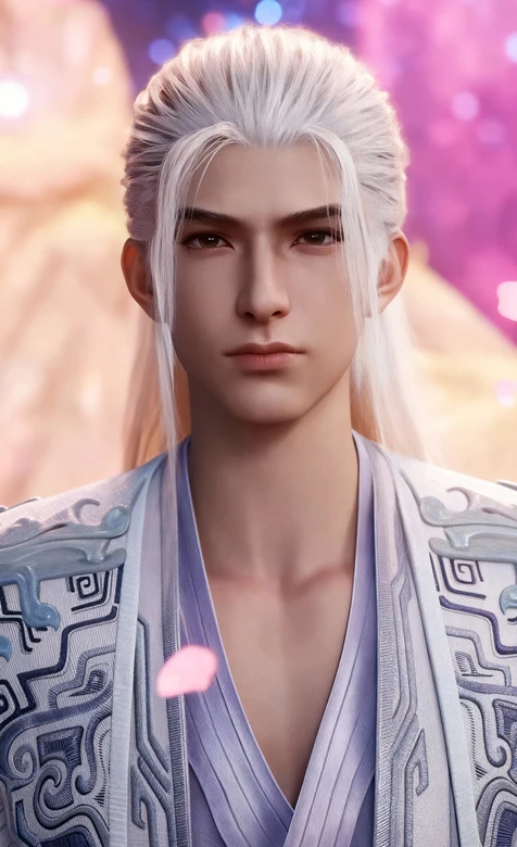 银发古风帅哥·姜太虚·国风国漫唯美风 古风仙侠壁纸