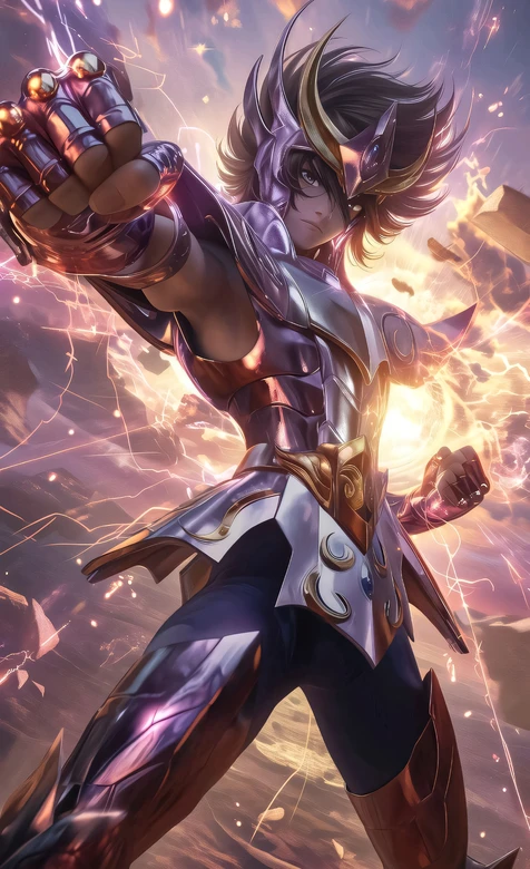 星矢·圣衣觉醒 写实二次元风 圣斗士星矢热血战斗 超燃手机壁纸