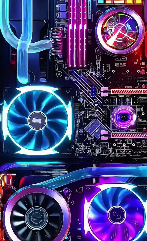 电竞主机硬件·赛博朋克霓虹风 电竞主题动态手机壁纸