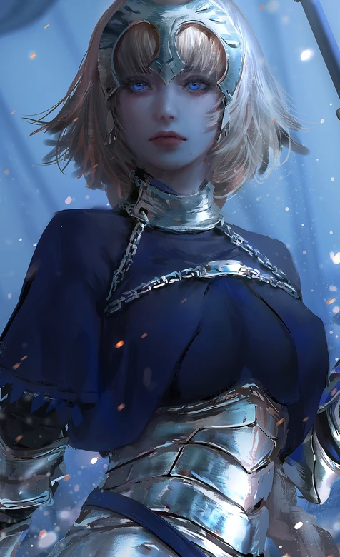 贞德·铠甲锁链造型 写实唯美风 Fate系列二次元角色壁纸