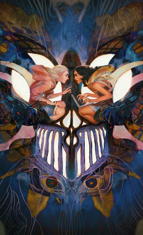 双生蝶翼精灵·唯美奇幻风插画 手机壁纸精选