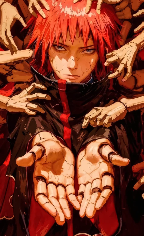 赤砂之蝎·傀儡手环绕 晓组织火影忍者动漫写实热血壁纸