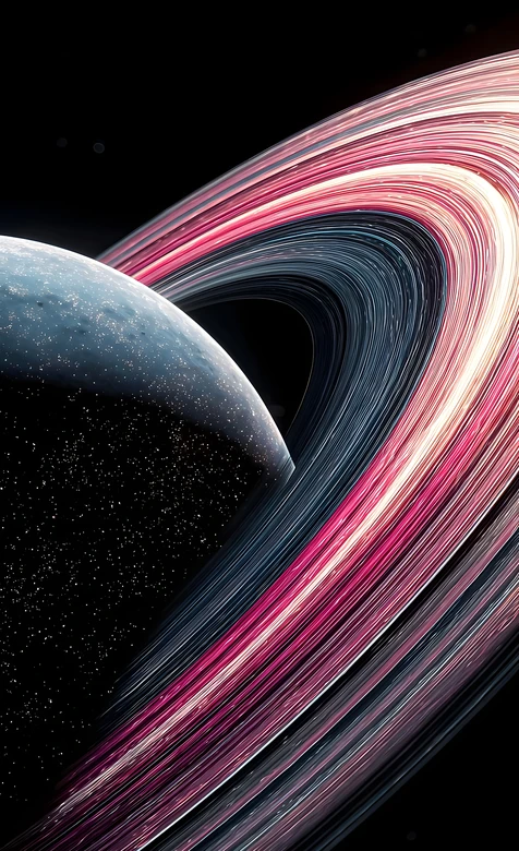 星球·流光星环 科幻超现实风 宇宙系手机壁纸推荐