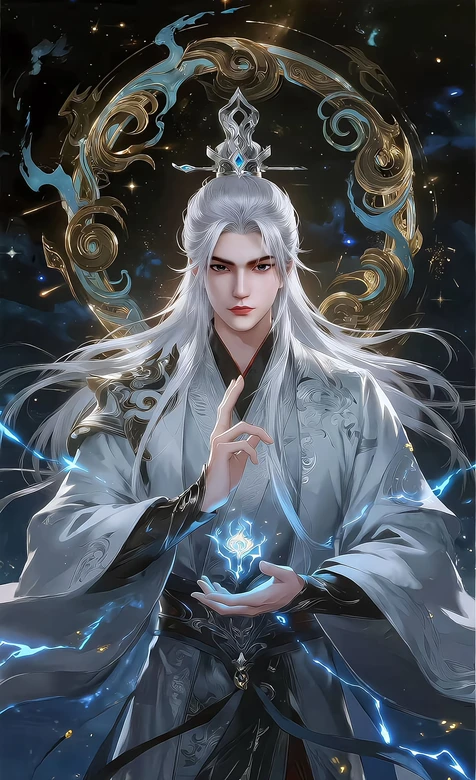 古风银发仙尊·王林·仙力流转国风仙侠壁纸（高热度：仙侠古风手机壁纸）