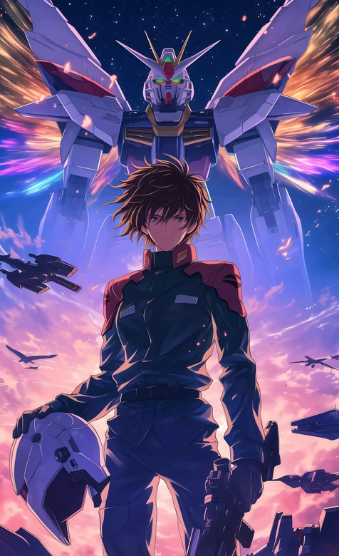 基拉·大和·机甲作战 二次元唯美《机动战士高达SEED》壁纸