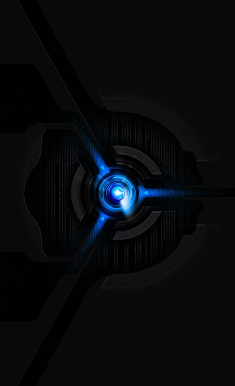 科技机械能量核心·暗黑未来风 超酷科技感手机背景图