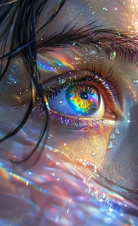 炫彩眼眸·梦幻写实风 超火炫彩手机壁纸