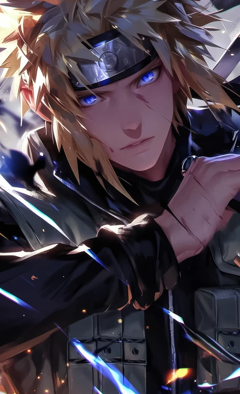 波风水门·蓝瞳利刃 炫酷写实风 火影忍者动漫高燃壁纸（战斗向）