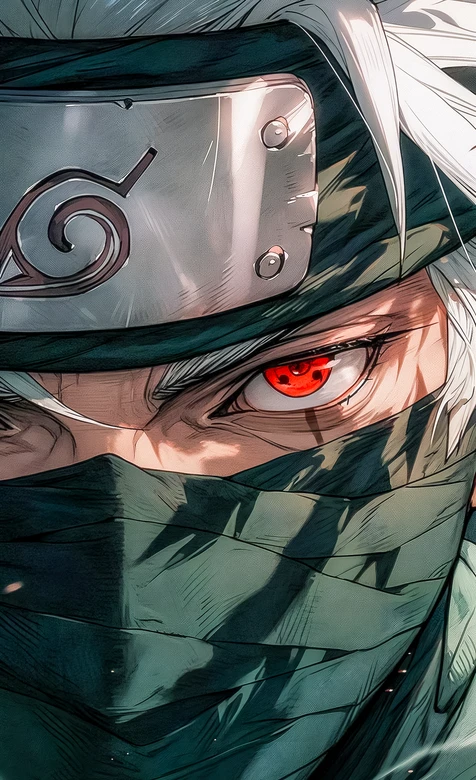 旗木卡卡西·写轮眼觉醒 写实风火影忍者高燃壁纸