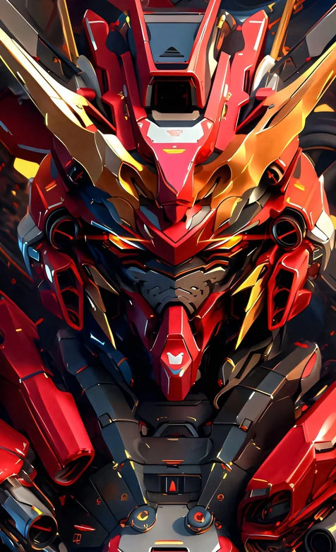 红色机甲·赛博朋克风 科幻硬核超燃壁纸