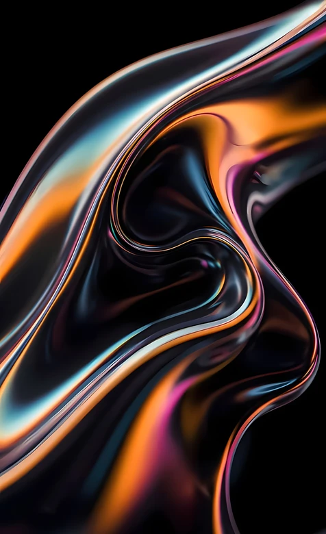 流体波纹·炫彩科技风 高质感抽象艺术壁纸