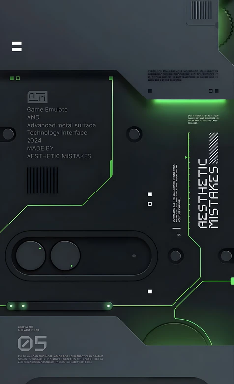 科技金属界面·赛博科技风 2024 AESTHETIC MISTAKES 硬核科技美学