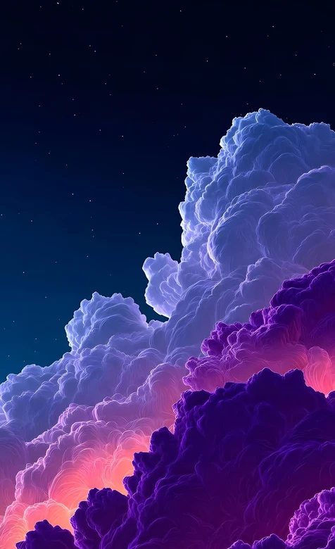 星空云海·梦幻渐变色彩 超现实氛围感手机壁纸
