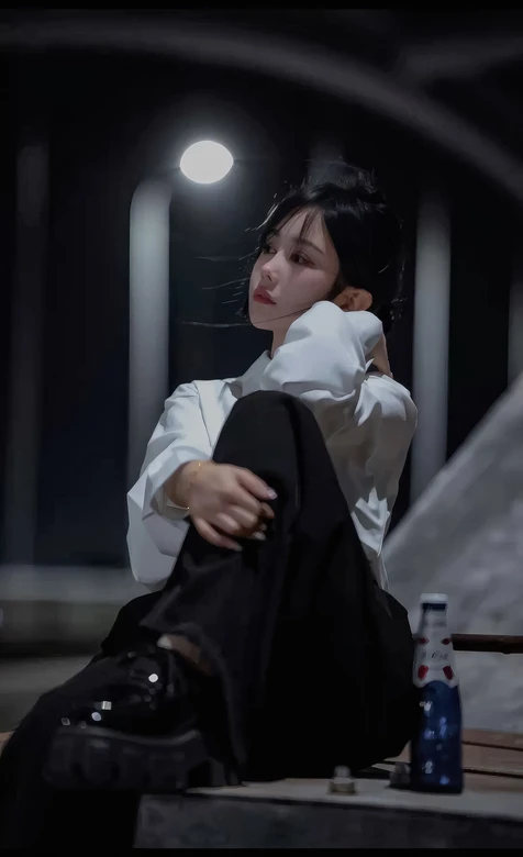 清冷女生·暗黑氛围夜景 小众高级感手机壁纸