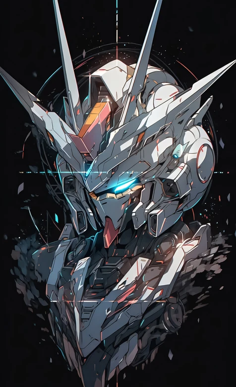 高达系机甲头部·暗黑科幻风 未来机械感高人气机甲壁纸