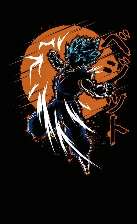 孙悟空·超蓝气焰爆发 暗黑热血风龙珠超动漫壁纸 超燃战斗壁纸