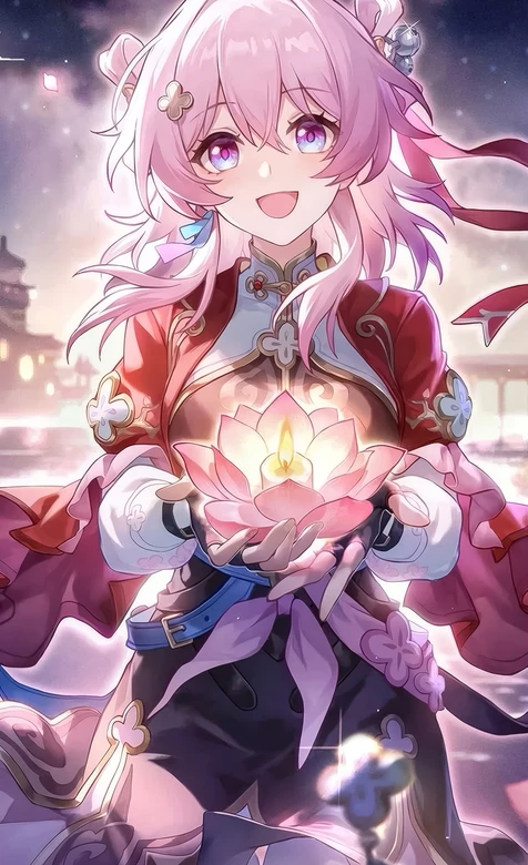 三月七·持莲灯 国风二次元崩坏星穹铁道高人气古风祈愿壁纸