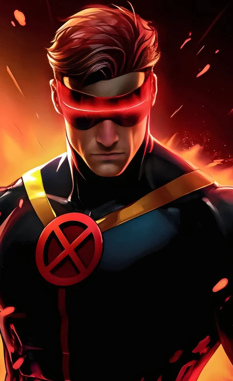 镭射眼·镭射目镜启动 漫威X战警写实酷炫手机壁纸（超燃热血）