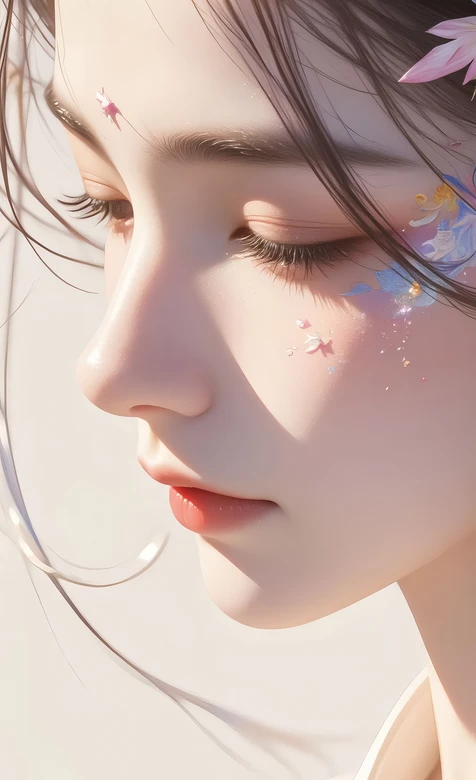 国风唯美古风少女·花饰妆容 超仙手机壁纸参考