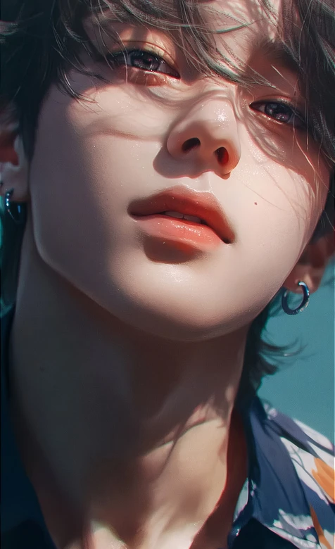 氛围感帅哥·写实光影风 艺术创作手机壁纸