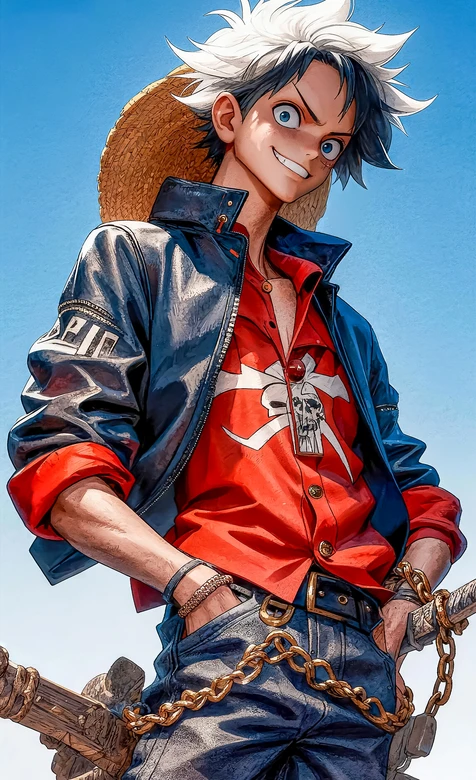 路飞·草帽船长 写实风海贼王超燃手机壁纸