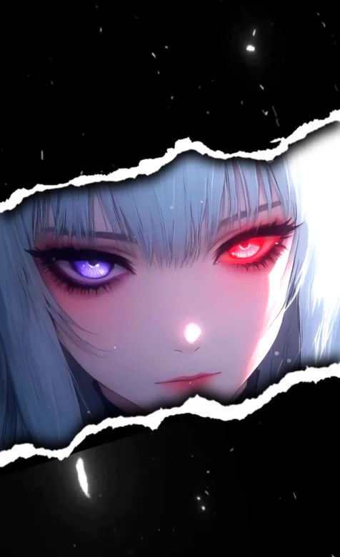 撕裂空间粉紫光影·暗黑科幻风 超现实动态手机壁纸