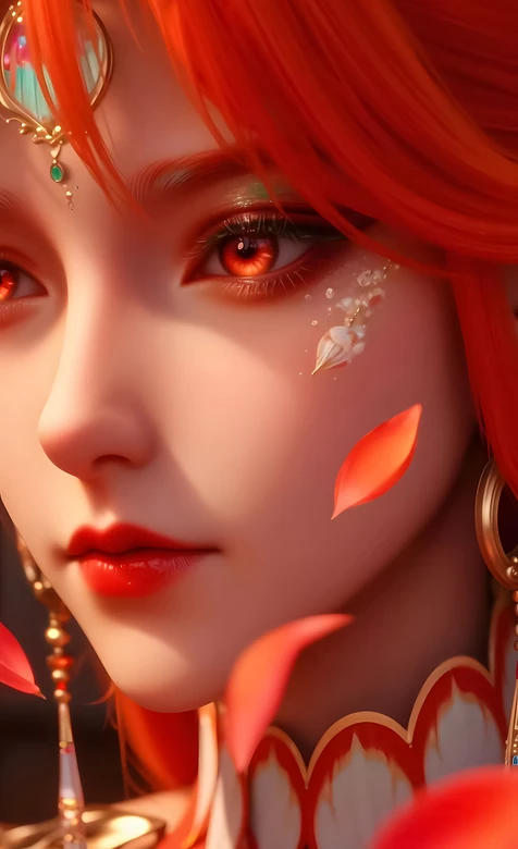 红发古风角色·柳七月·国漫唯美游戏风 高人气手机壁纸