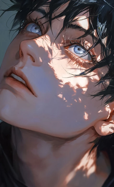 光影斑驳帅气少年·写实风 高质感帅哥手机壁纸