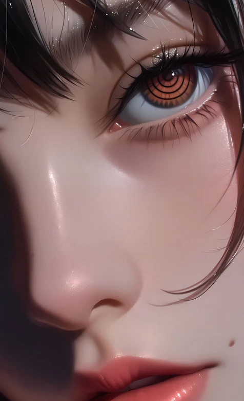 二次元写实少女眼眸特写 唯美拟真风手机壁纸精选