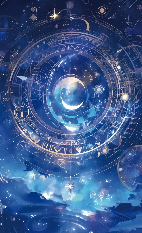 月相星球·星空魔法阵 唯美梦幻风超火手机壁纸