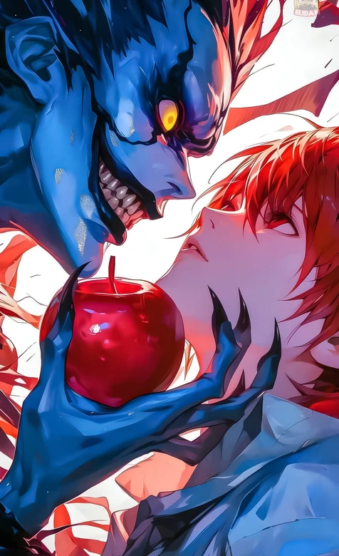 琉克&夜神月·红苹果 暗黑二次元 死亡笔记动漫壁纸