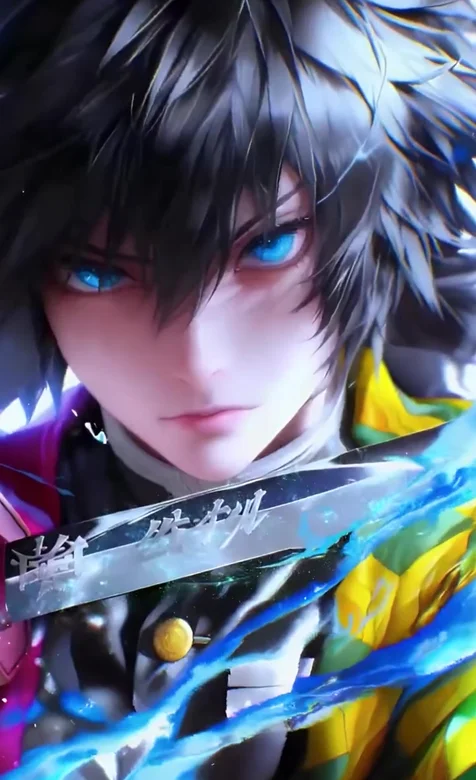 富冈义勇·写实二次元风 鬼灭之刃动态手机壁纸 ###