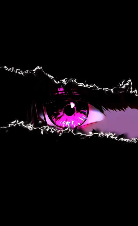 闪电紫焰·暗黑特效风 开屏大眼镜 超燃视觉冲击动态手机壁纸