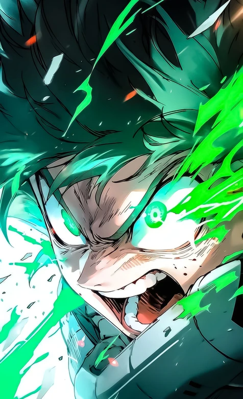 绿谷出久·个性爆发 热血动漫《我的英雄学院》高燃壁纸