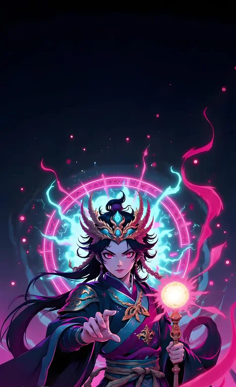 玄幻古风角色·魔法凝聚 国漫高燃动态手机壁纸