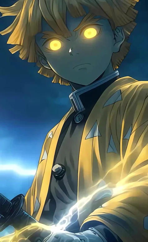 我妻善逸·雷之呼吸发动 鬼灭之刃暗黑热血动态壁纸