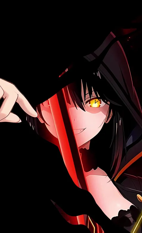 二次元精致手·红美甲拉开拉链 动态手机壁纸精选