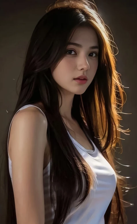 长发少女·写实唯美暖光风 高人气手机壁纸