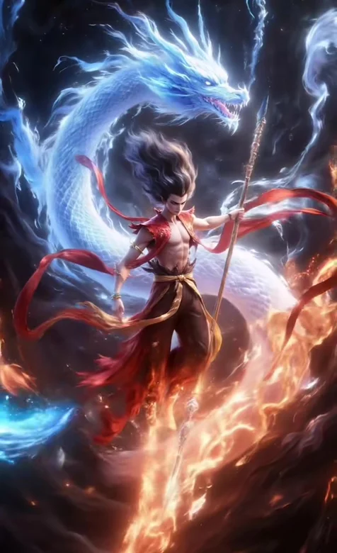 哪吒·战龙驭火 国漫玄幻风 热血动态壁纸