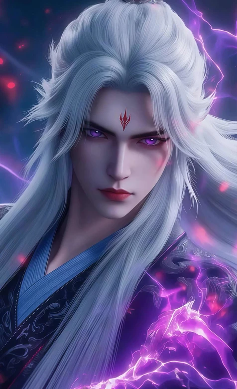 动漫仙逆角色·王林·紫电萦绕 国漫玄幻超燃手机壁纸