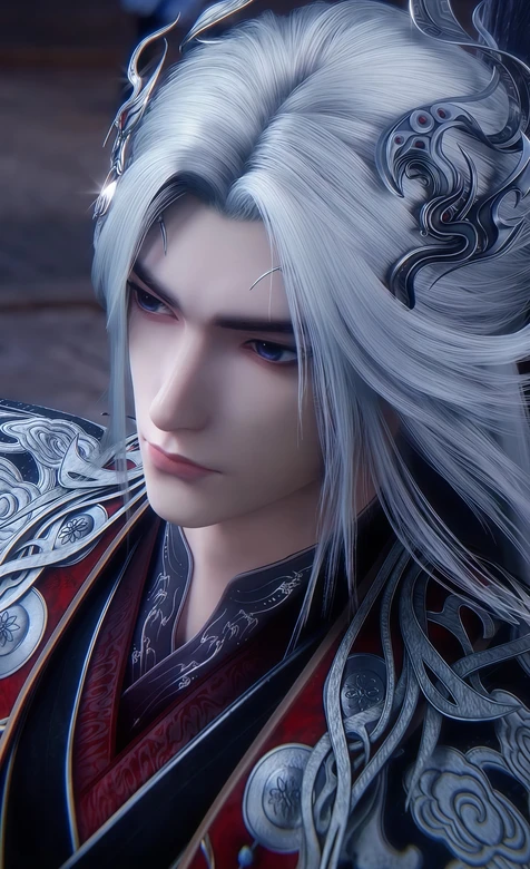 银发古风美男王林·国风玄幻 国漫《仙逆》冷峻角色高人气壁纸