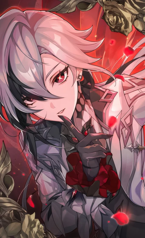 卡芙卡·暗红玫瑰诡影 崩坏星穹铁道暗黑壁纸