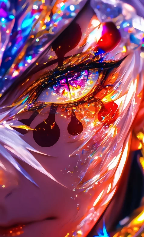 童磨·琉璃炫彩眼 二次元鬼灭同人超燃壁纸