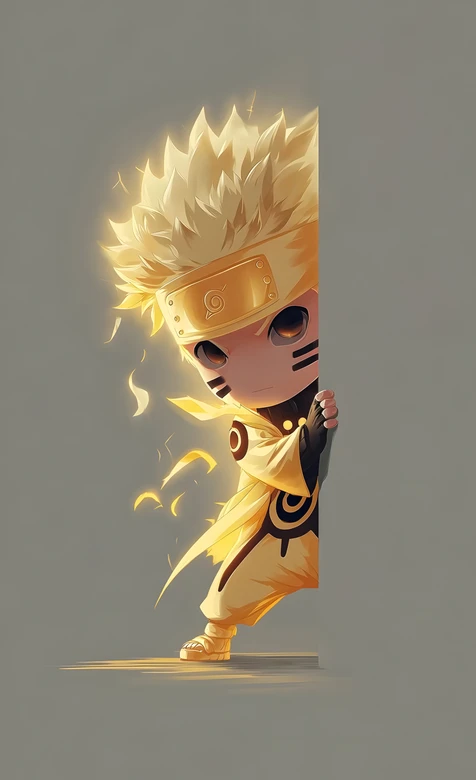 漩涡鸣人·九尾金身 Q版萌系火影忍者动漫壁纸