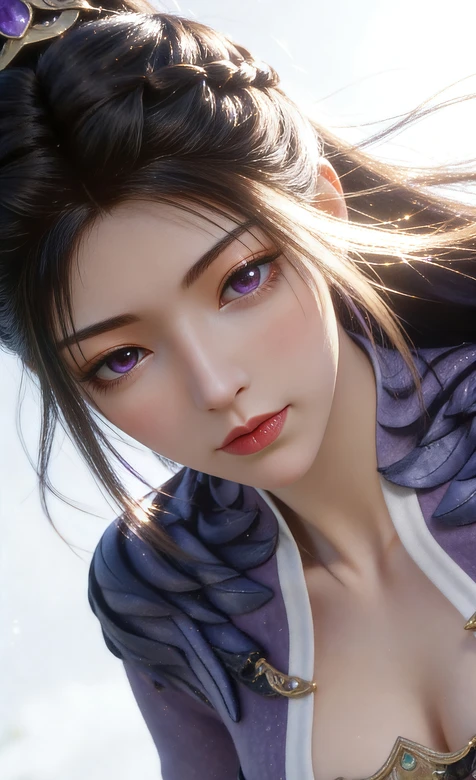 国漫古风女神元瑶·紫眸华裳·唯美仙侠壁纸推荐